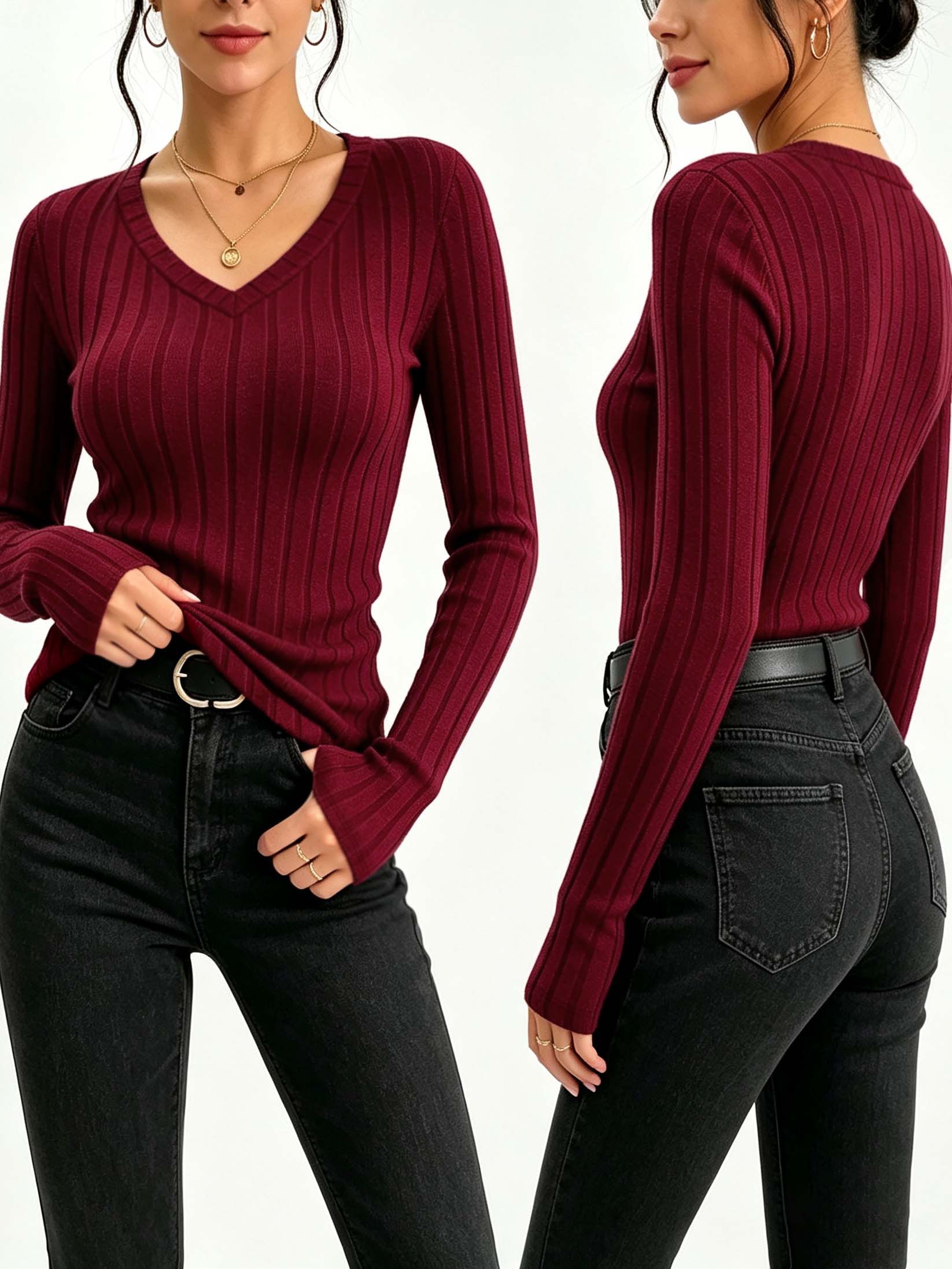Winter Clothing For Women - بلوزة نسائية ذات ياقة على شكل