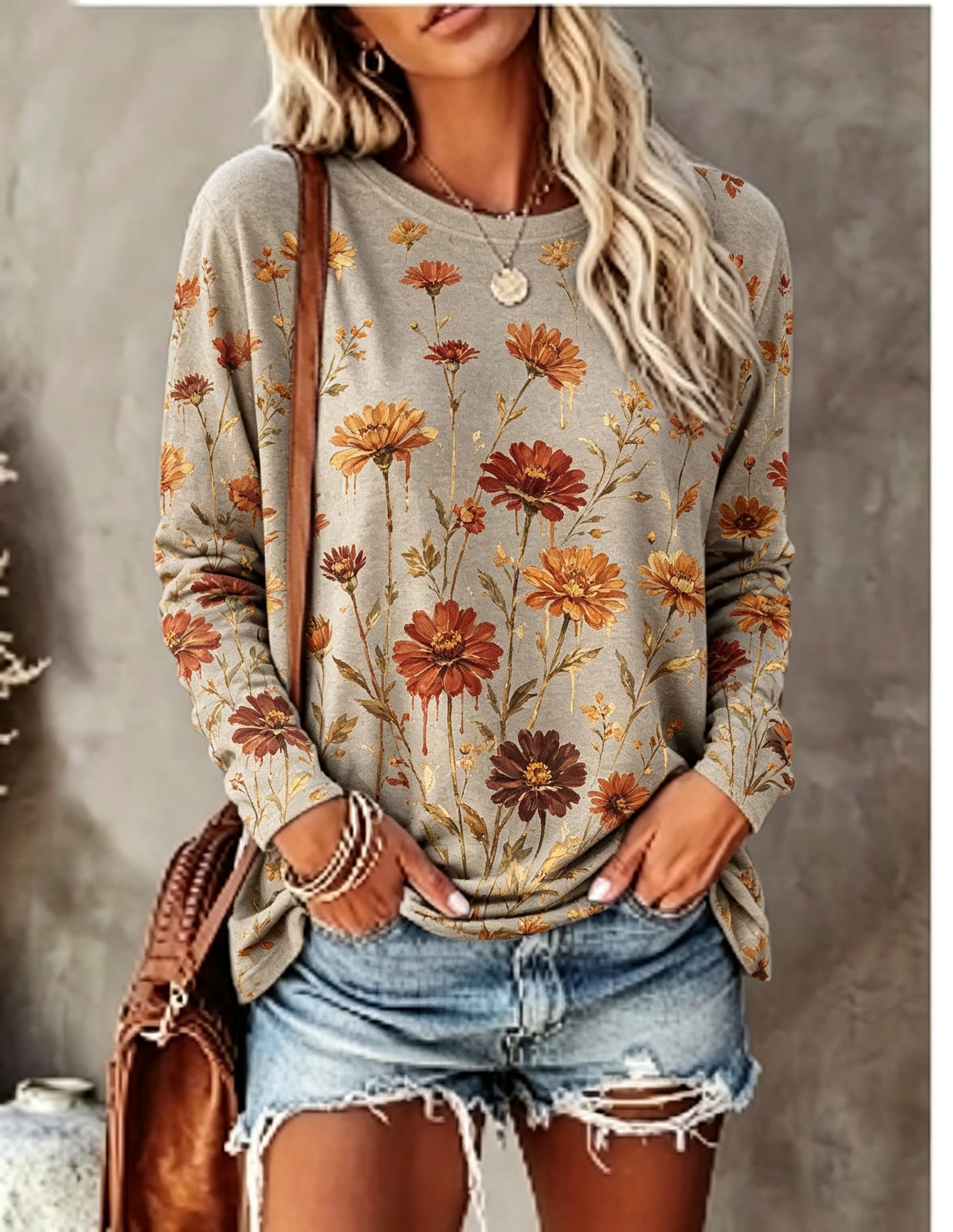 قميص نسائي بأكمام طويلة بطبعة  - مراجعة Winter Clothing For Women وسعره