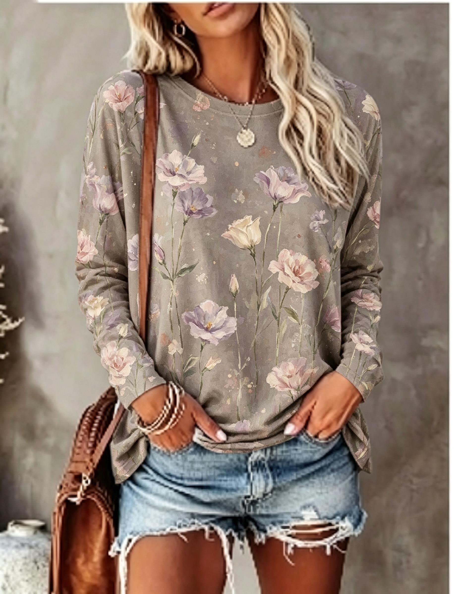 قميص نسائي بأكمام طويلة بطبعة  - مراجعة Winter Clothing For Women وسعره