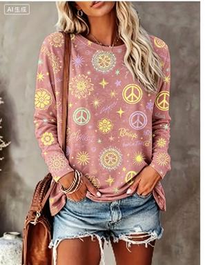 قميص نسائي بأكمام طويلة بطبعة  - مراجعة Winter Clothing For Women وسعره