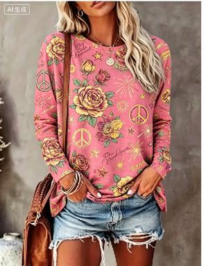 قميص نسائي بأكمام طويلة بطبعة  - مراجعة Winter Clothing For Women وسعره