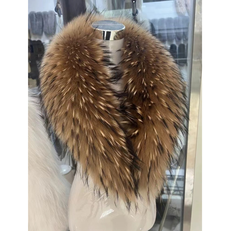 الراكون الفراء طوق الإناث الشت - مراجعة Winter Clothing Pk وسعره